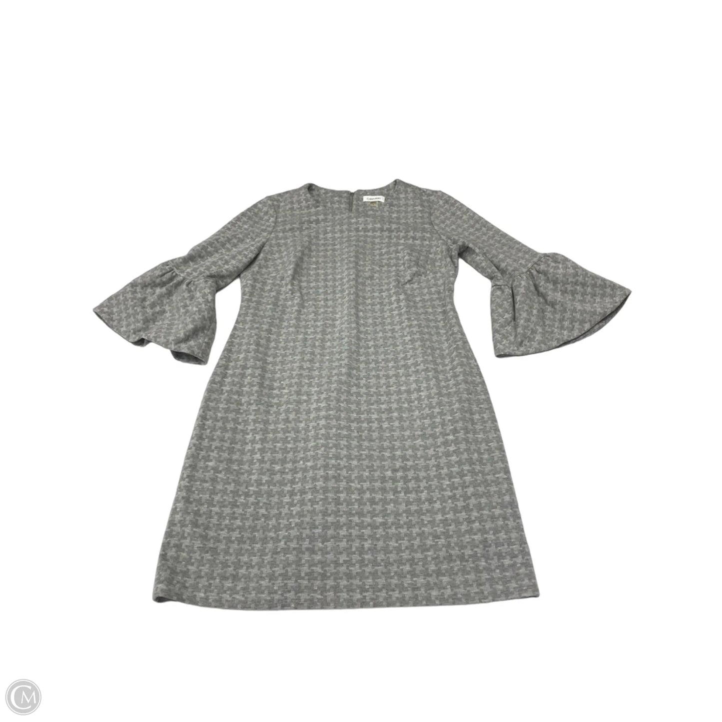 Dress Work By Calvin Klein In Grey, Size: M