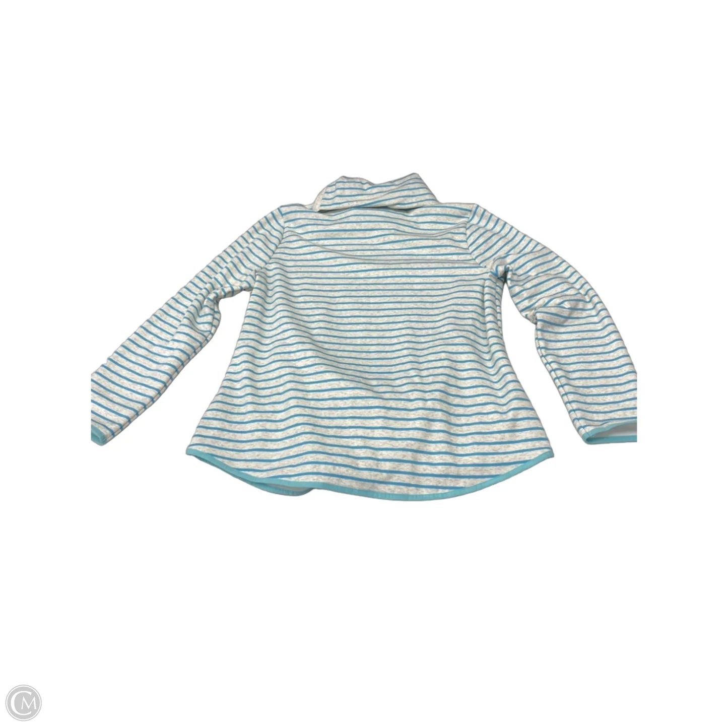 Sweatshirt Collar By Talbots In Striped Pattern, Size: Xl