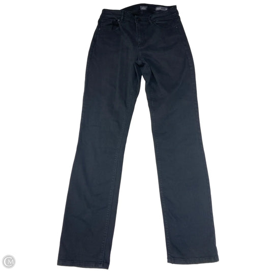 Jeans Straight By J. Jill In Black Denim, Size: 8