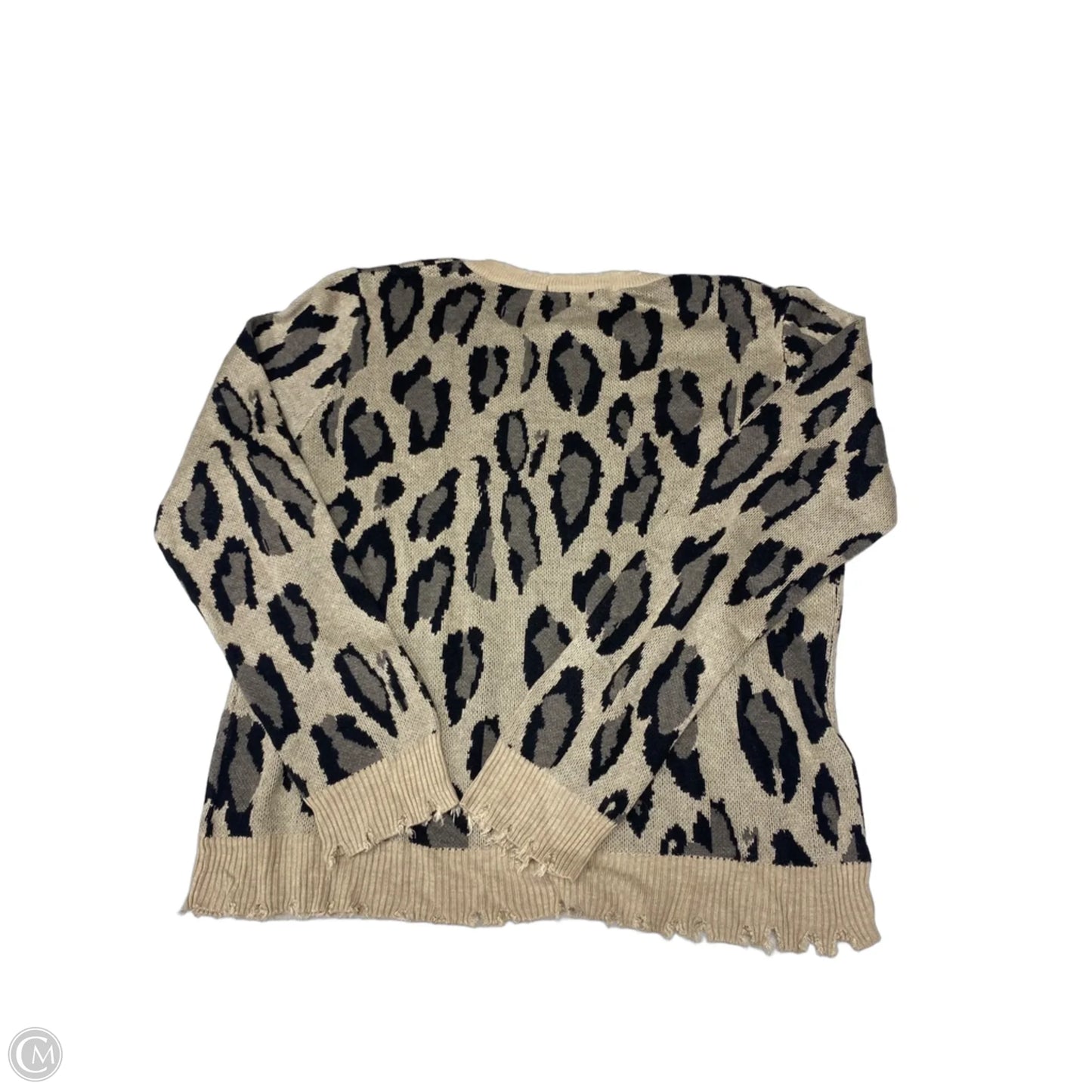 Sweater By Fate In Animal Print, Size: L
