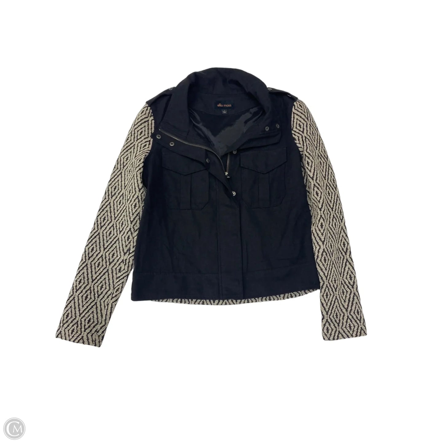 Jacket Other By Ella Moss In Black & Cream, Size: S