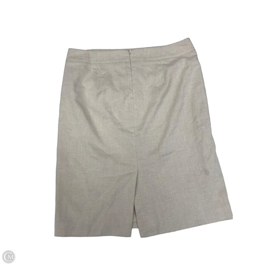 Skirt Midi By Ann Taylor In Cream, Size: 10