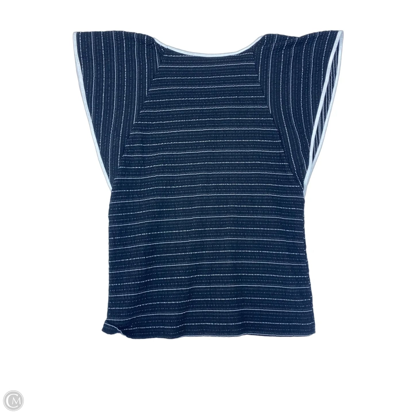 Top Short Sleeve By Loft In Black & White, Size: S