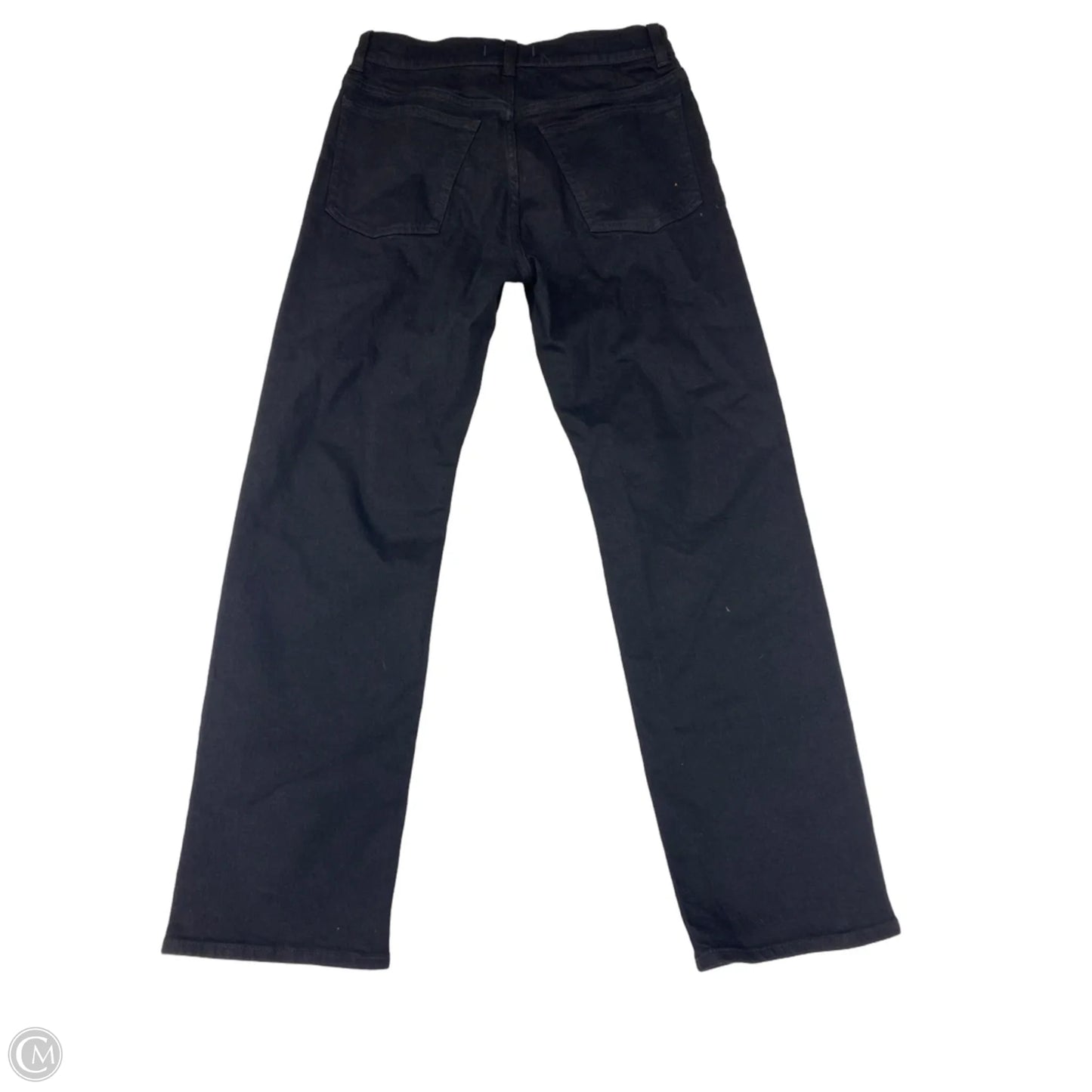 Jeans Straight By Madewell In Black Denim, Size: 10