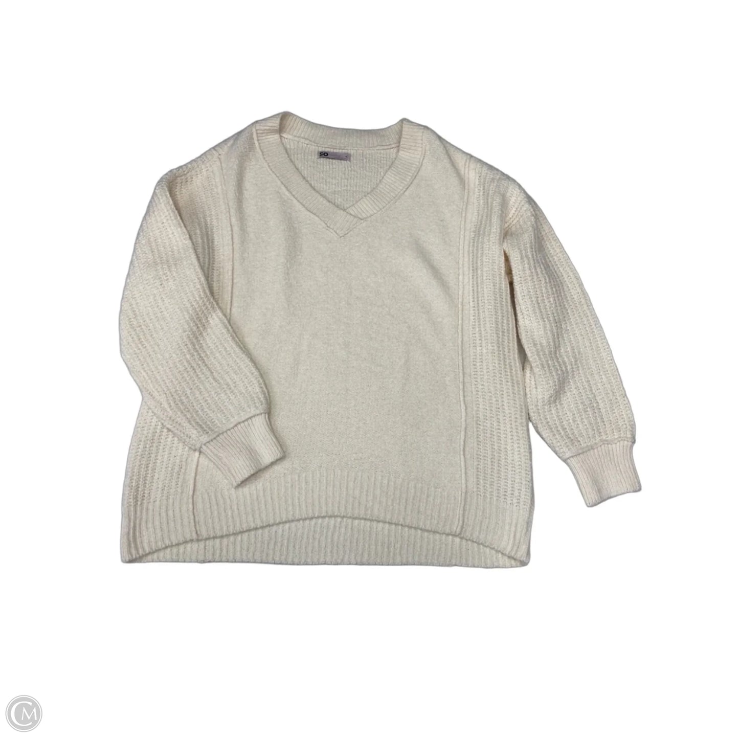 Sweater By So In Ivory, Size: Xl