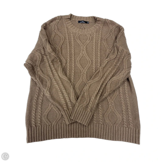 Sweater By Trendy Queen In Brown, Size: Xl