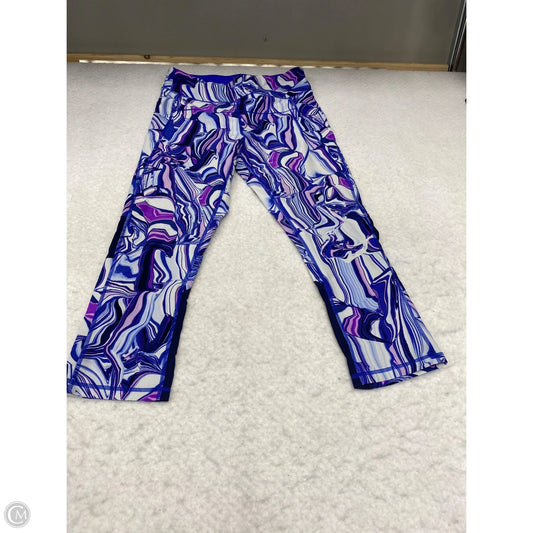 Athletic Leggings By Calvin Klein Performance In Multi-colored, Size: M