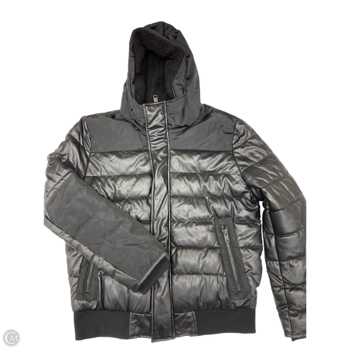 Coat Puffer & Quilted By Express In Black, Size: L