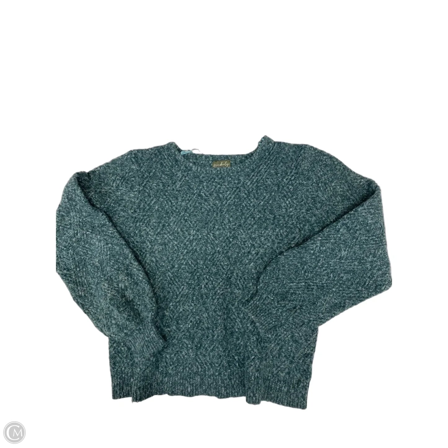 Sweater By Wonderly In Teal, Size: L