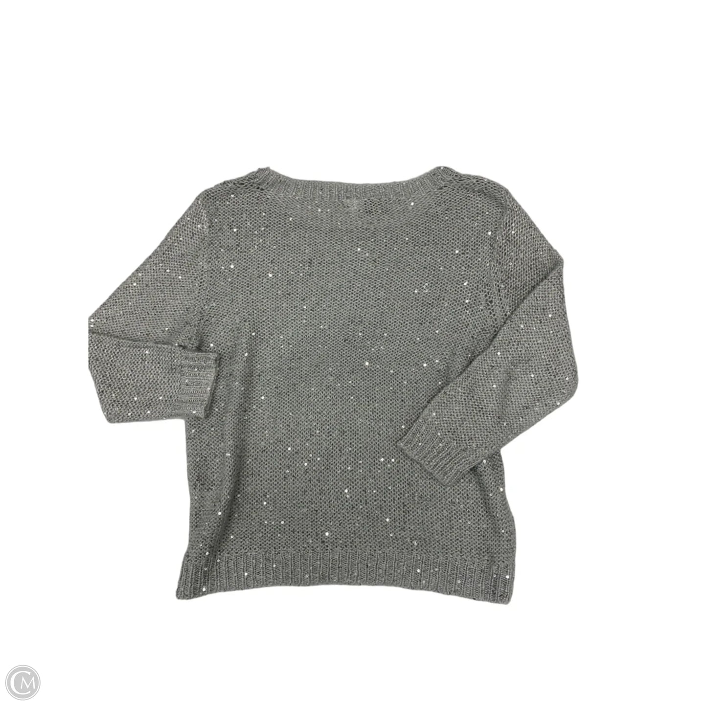Sweater By Rd Style In Silver, Size: L