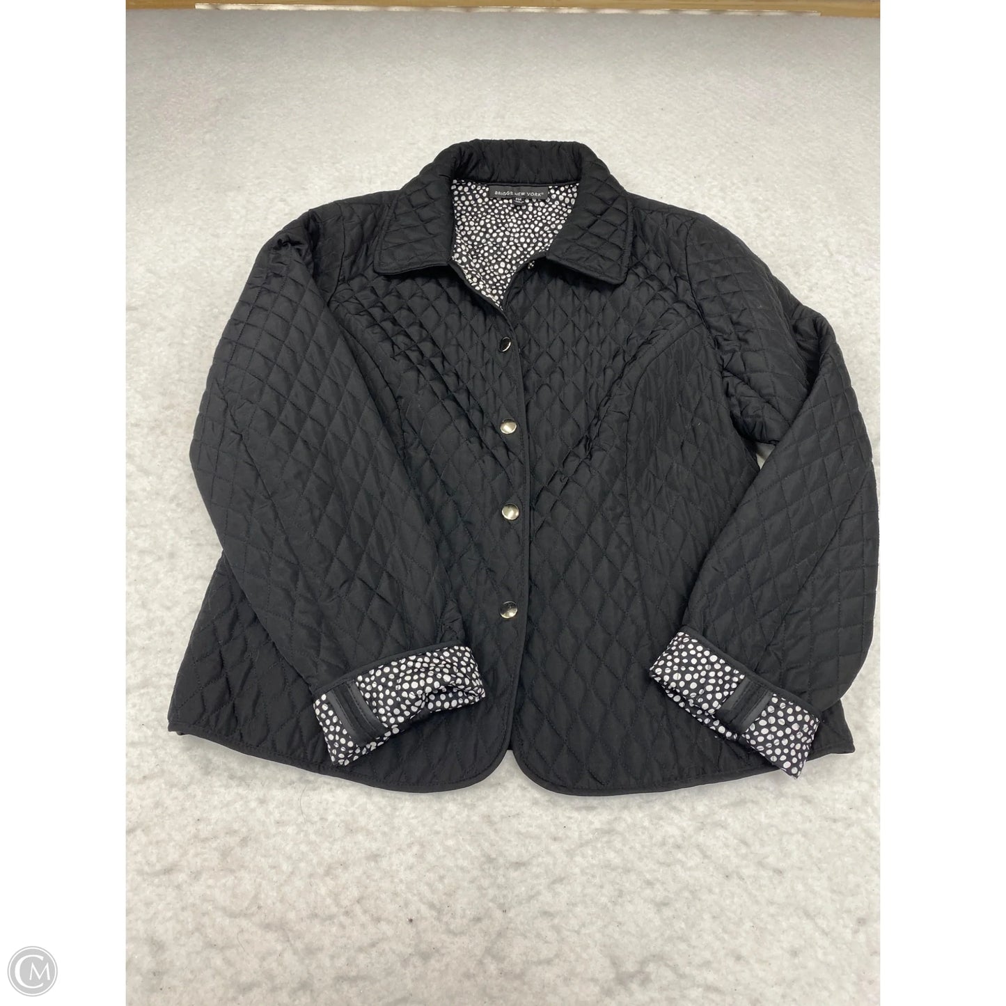 Jacket Puffer & Quilted By Briggs In Black, Size: Mp