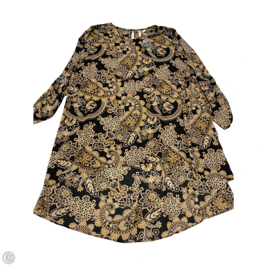 Blouse Long Sleeve By Cato In Paisley Print, Size: L