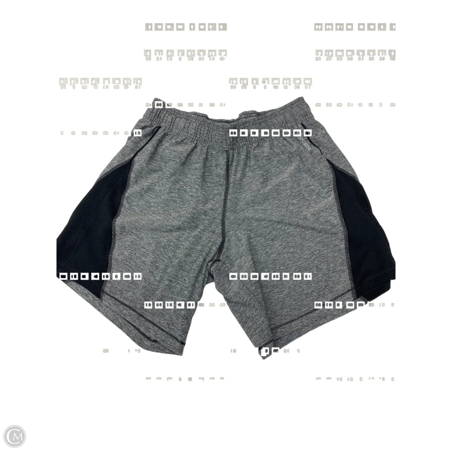 Athletic Shorts By Reebok In Black & Grey, Size: S