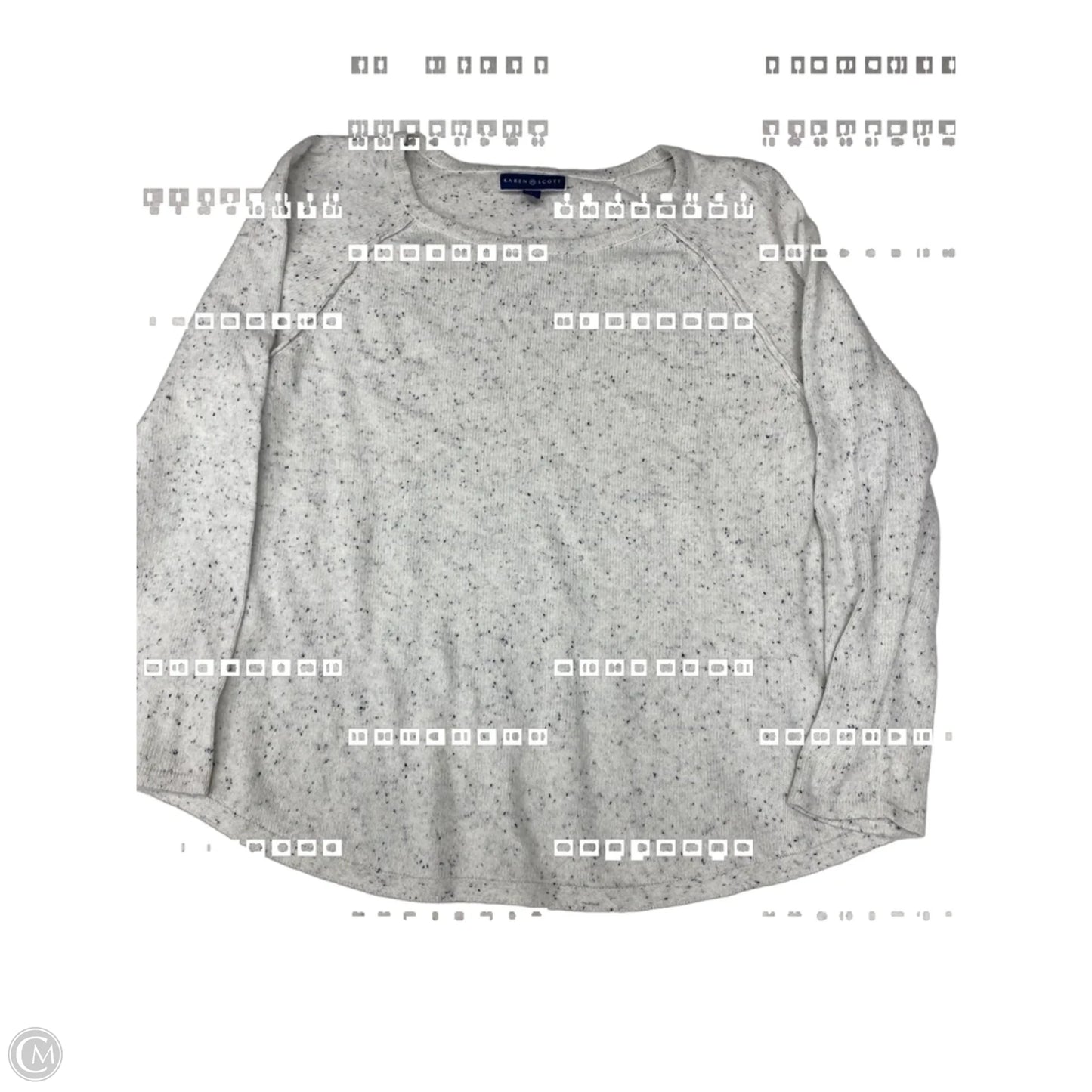 Sweater By Karen Scott In White, Size: L