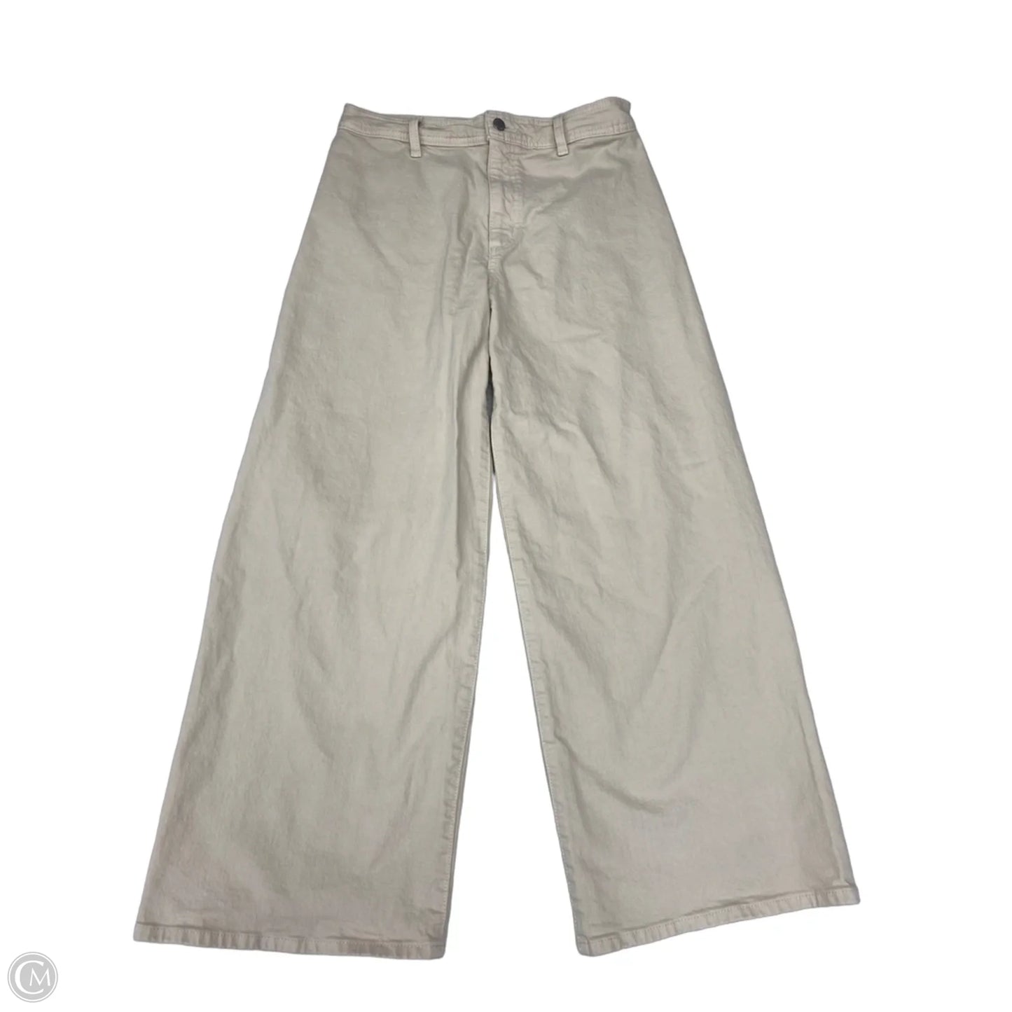 Jeans Wide Leg By Universal Thread In Cream Denim, Size: 8
