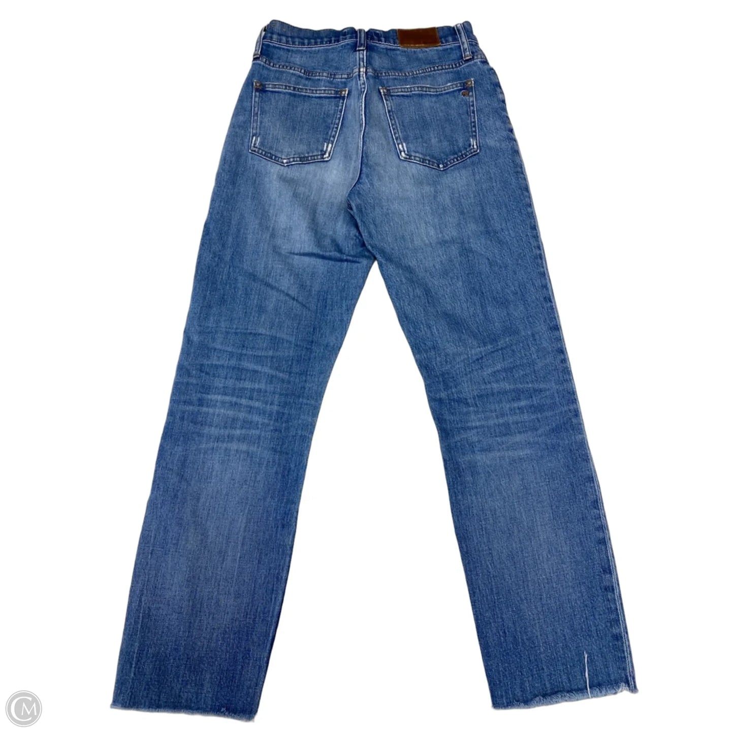 Jeans Straight By Madewell In Blue Denim, Size: 4