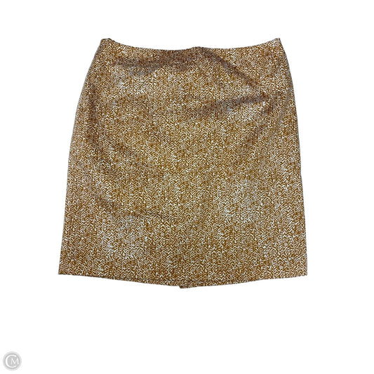 Skirt Mini & Short By Valerie Bertinelli In Brown & White, Size: 12