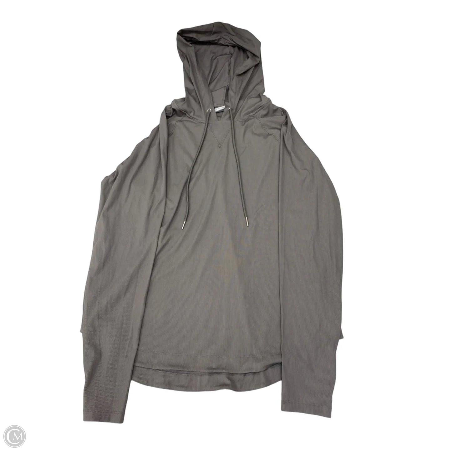 Athletic Sweatshirt Hoodie By Sage In Grey, Size: Xl