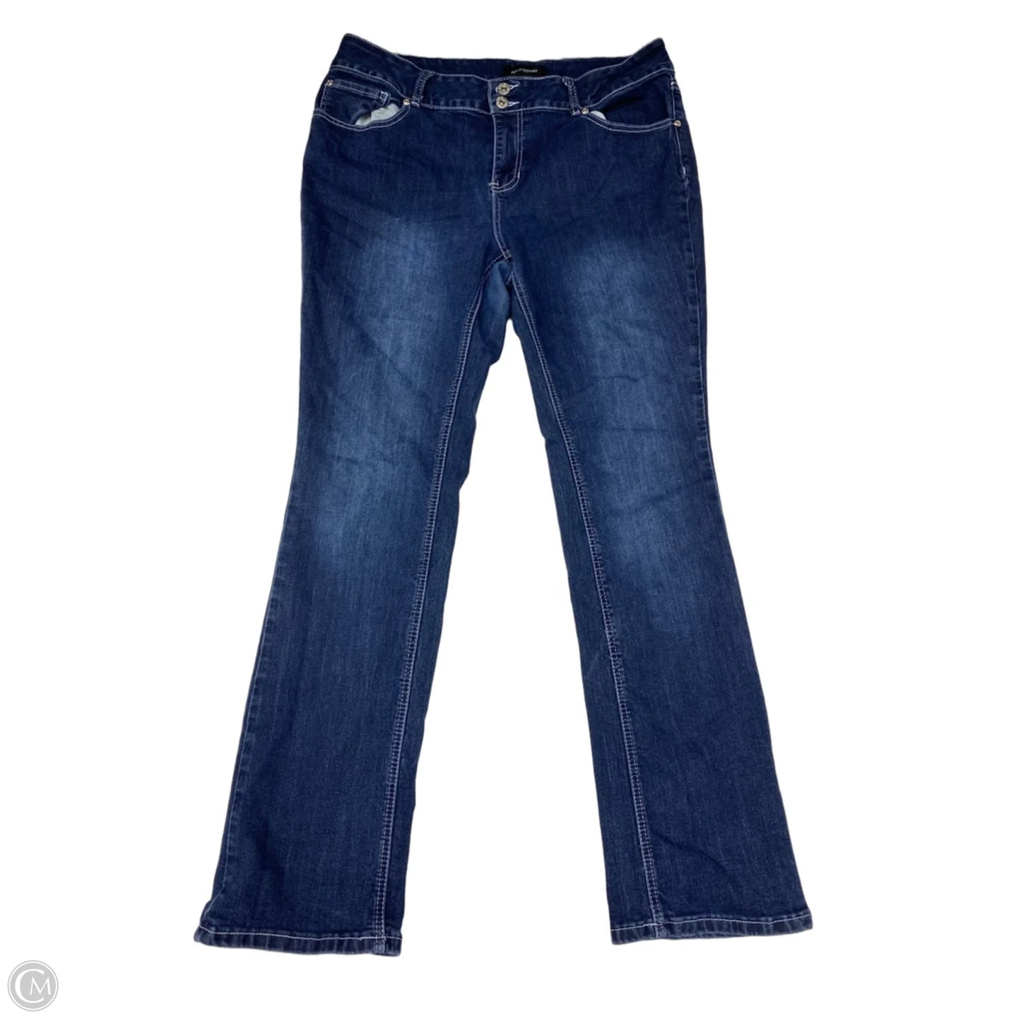 Jeans Boot Cut By Ashley Stewart In Blue Denim, Size: 16