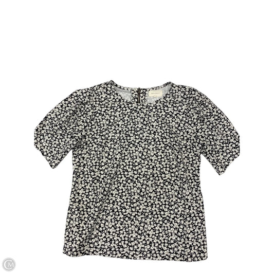 Top Short Sleeve By Melloday In Black & White, Size: M