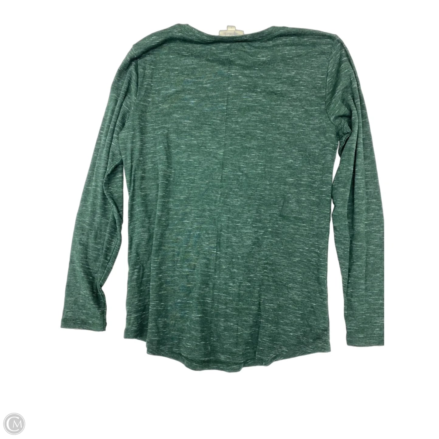 Top Long Sleeve Basic By Style And Company In Green, Size: S