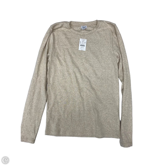 Top Long Sleeve Basic By J. Crew In Cream, Size: M