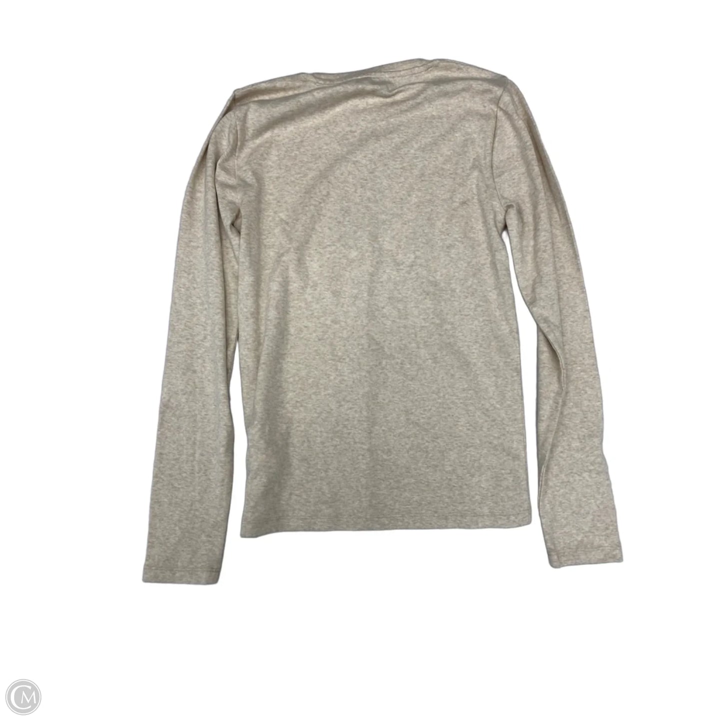 Top Long Sleeve Basic By J. Crew In Cream, Size: M