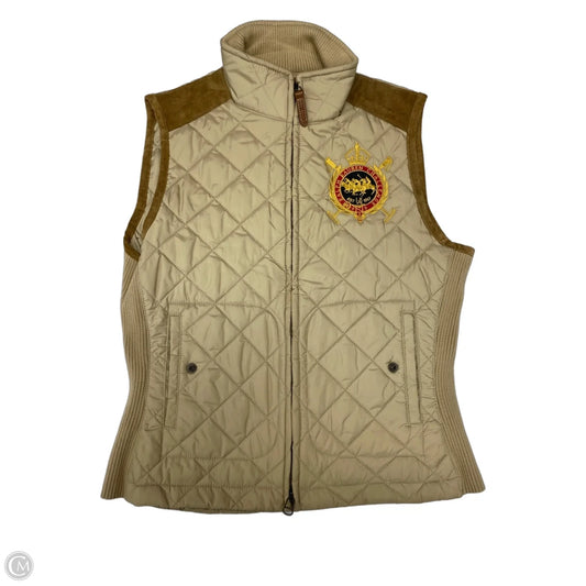 Vest Puffer & Quilted By Ralph Lauren In Beige, Size: M