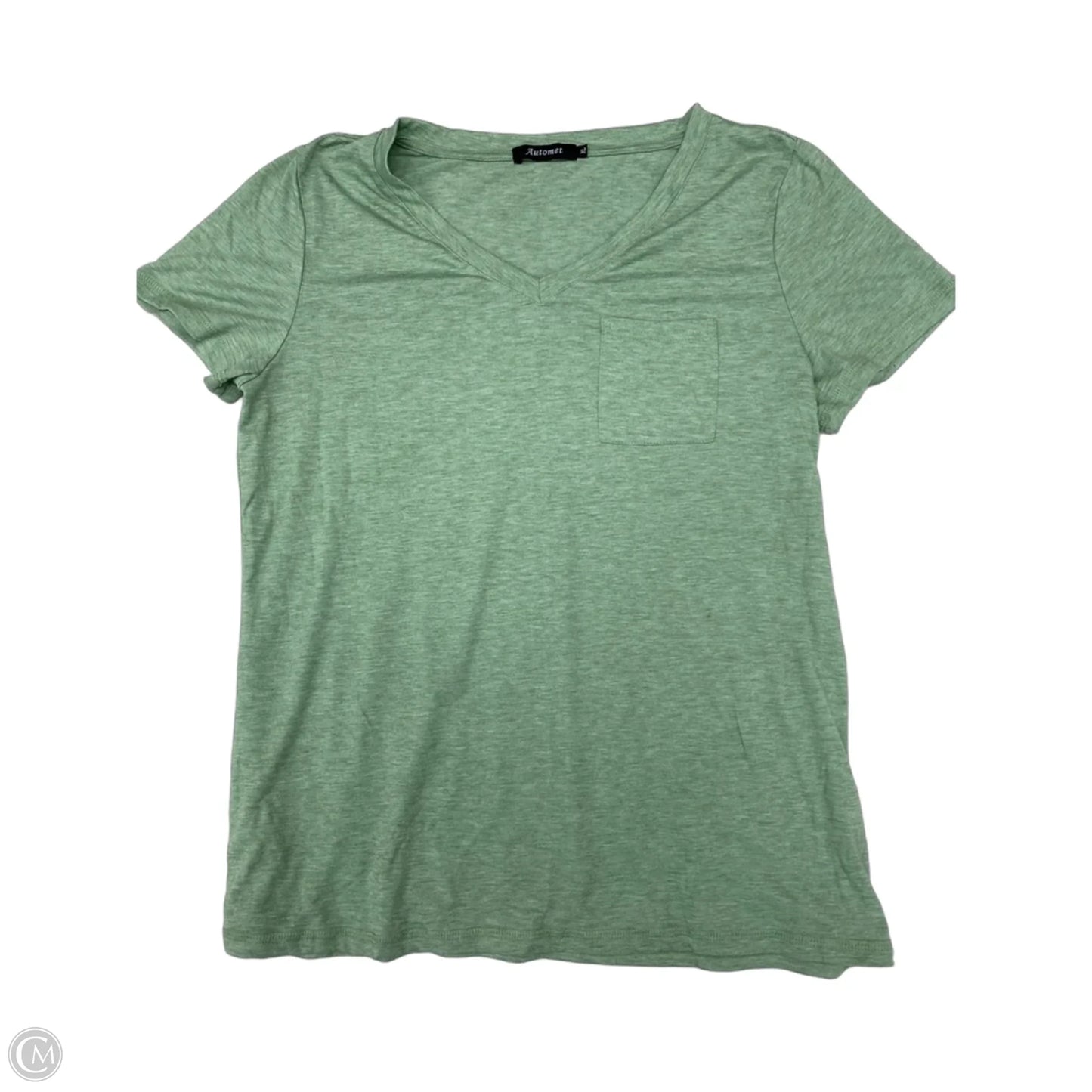 Top Short Sleeve Basic By Automet In Green, Size: Xl