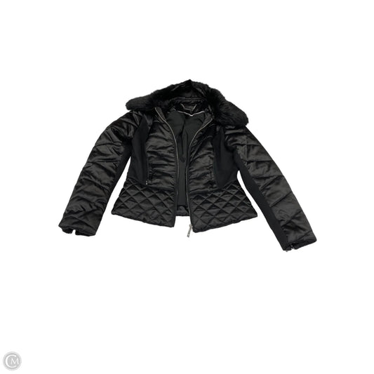 Jacket Puffer & Quilted By White House Black Market In Black, Size: S
