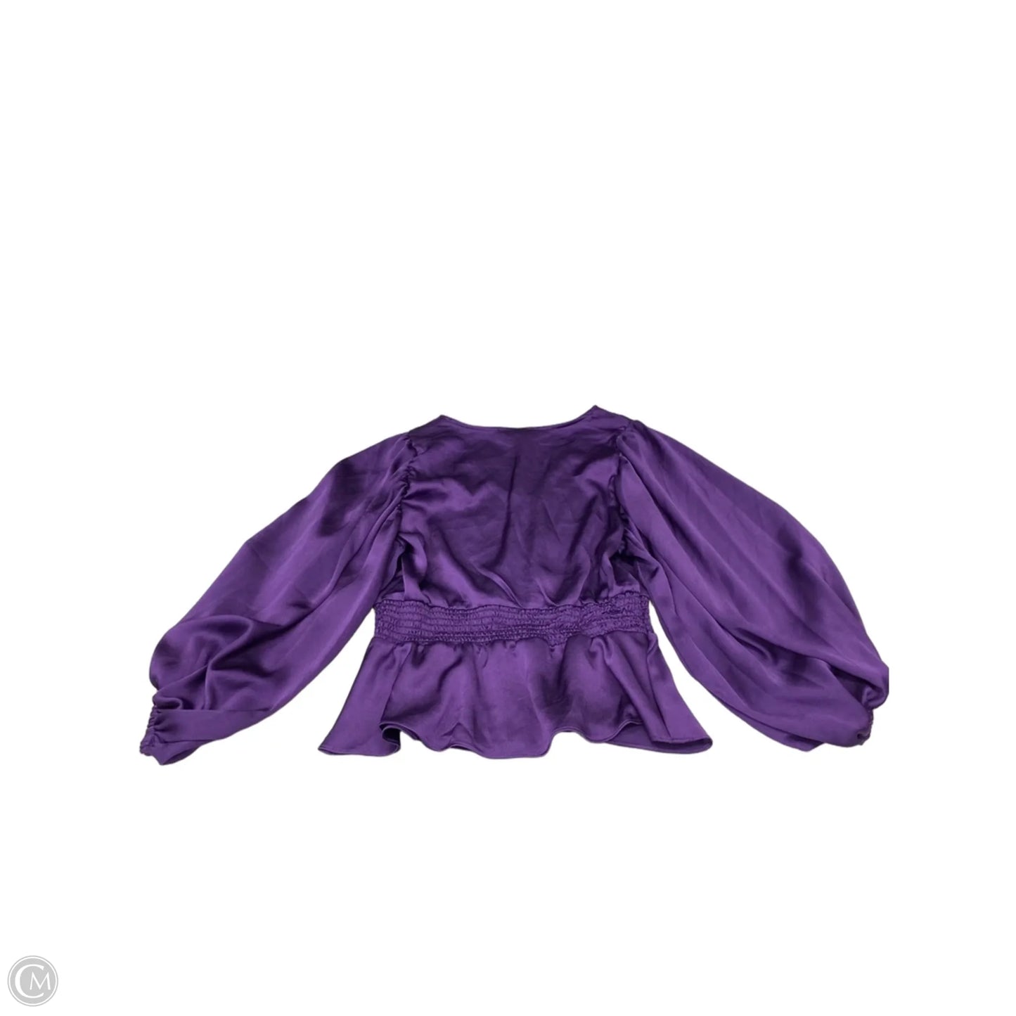 Blouse Long Sleeve By Clothes Mentor In Purple, Size: M