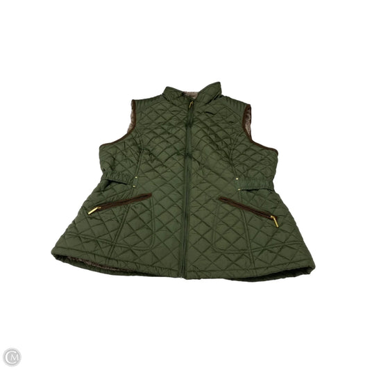 Vest Puffer & Quilted By Weatherproof In Green, Size: Xl