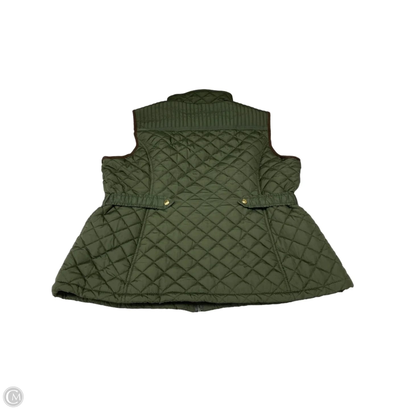 Vest Puffer & Quilted By Weatherproof In Green, Size: Xl