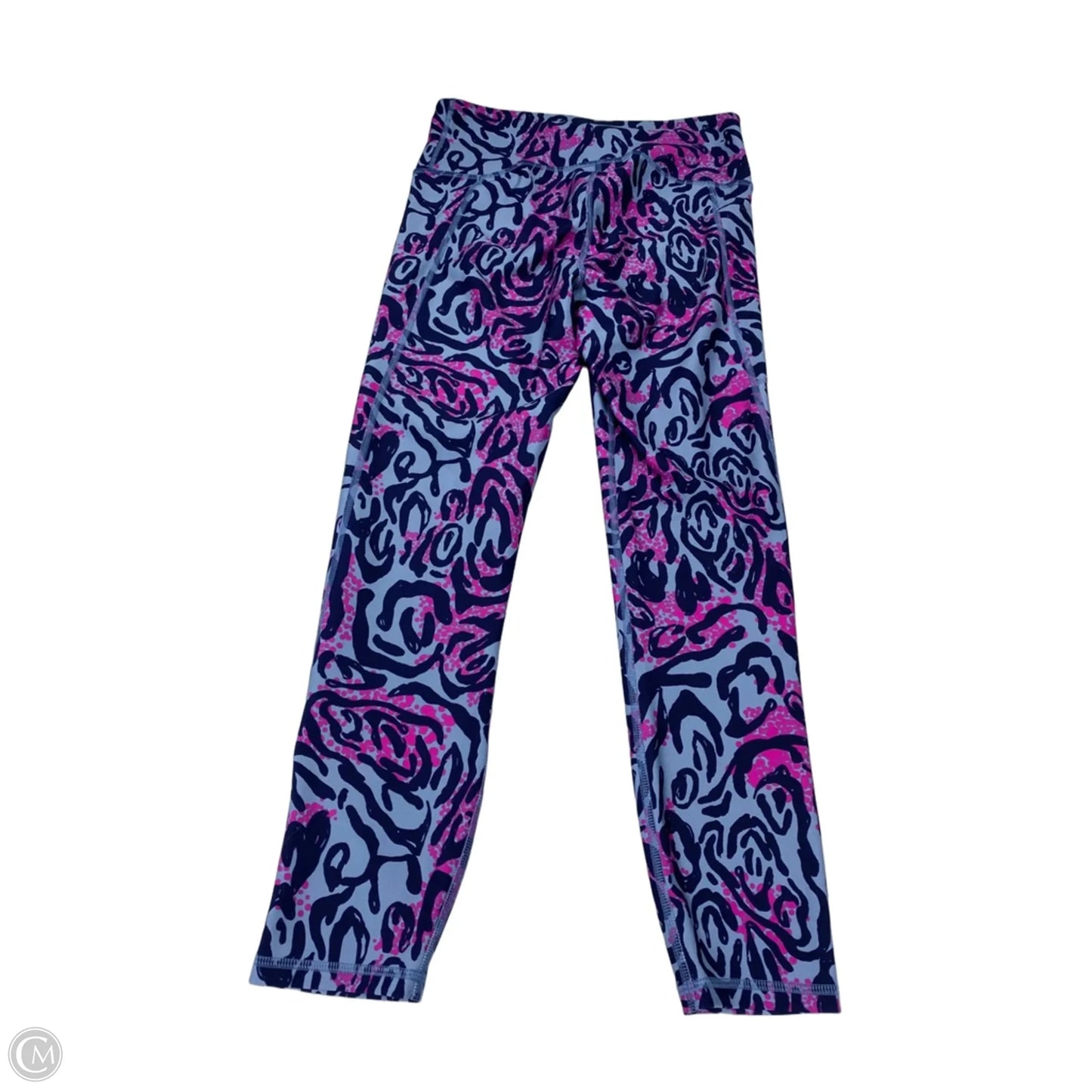 Athletic Leggings By Under Armour In Blue & Purple, Size: M