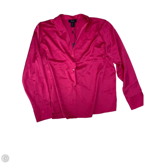 Blouse Long Sleeve By Rachel Roy In Pink, Size: L