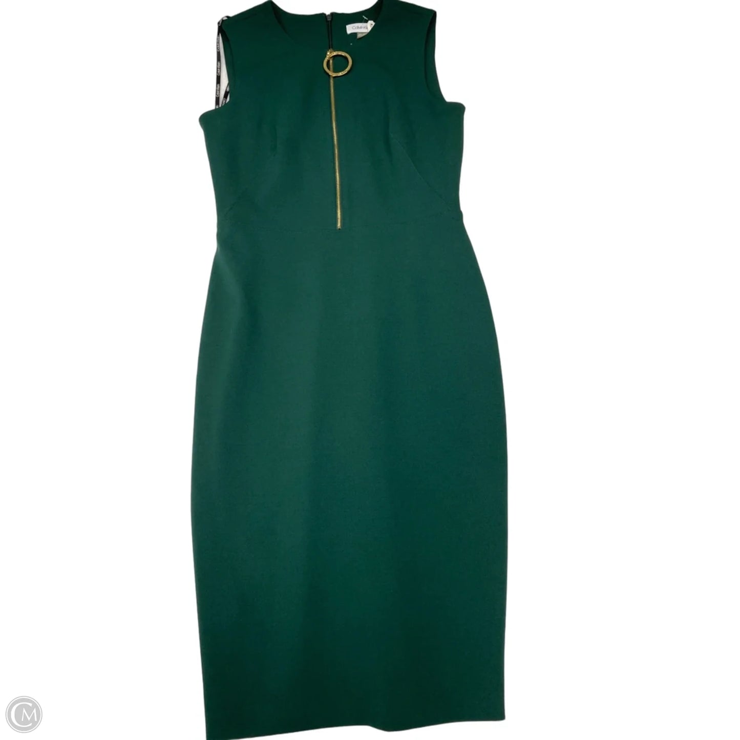 Dress Work By Calvin Klein In Green, Size: Xs