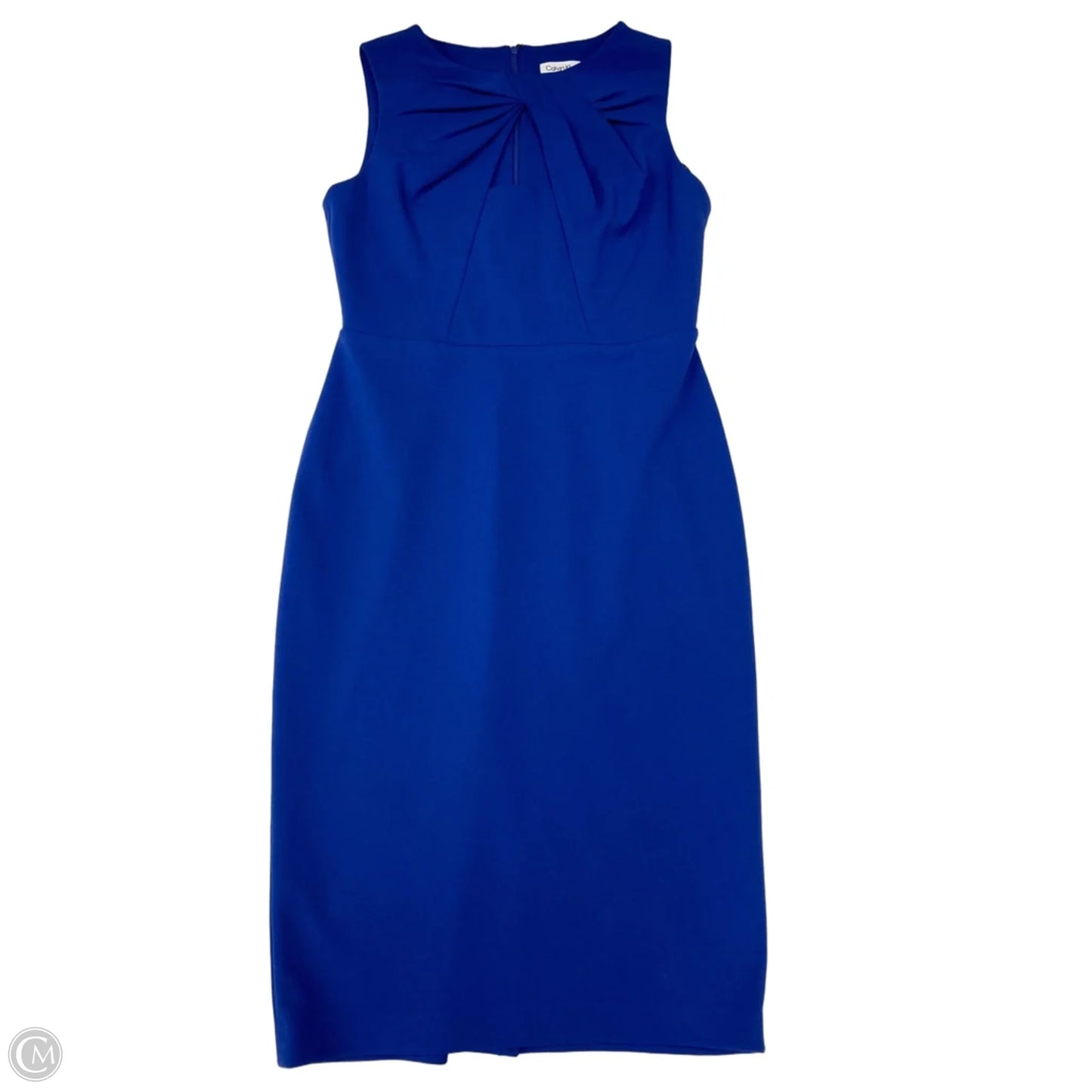 Dress Work By Calvin Klein In Blue, Size: S