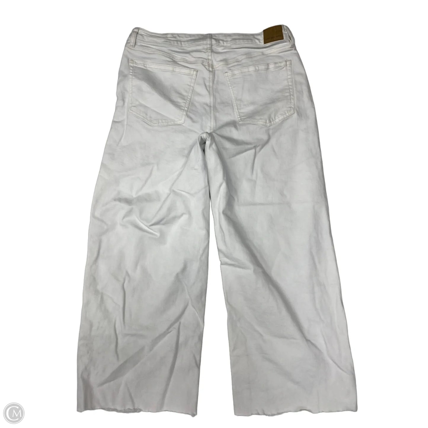 Jeans Wide Leg By American Eagle In White Denim, Size: 12