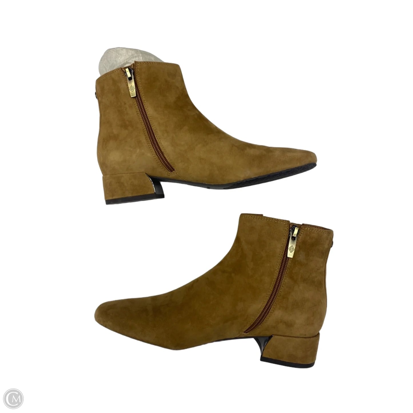 Boots Ankle Heels By Donald Pliner In Tan, Size: 7.5