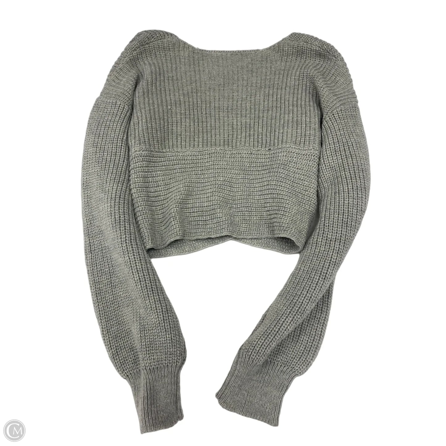 Sweater By Clothes Mentor In Grey, Size: L
