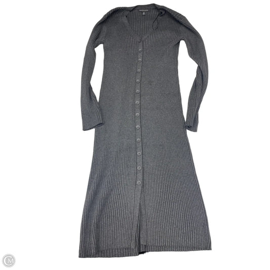 Dress Sweater By Saks Fifth Avenue In Grey, Size: M