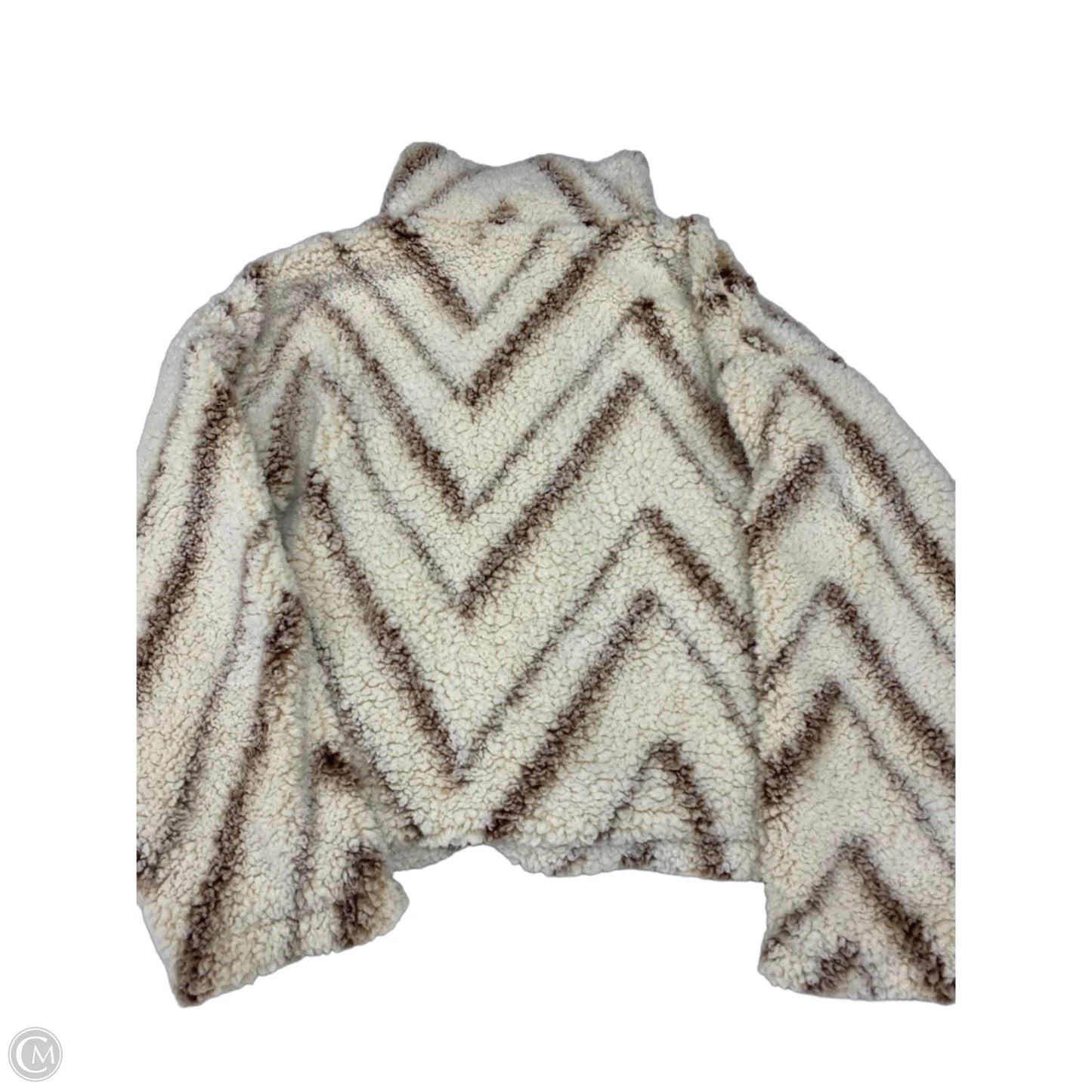 Jacket Faux Fur & Sherpa By Thread And Supply In Tan, Size: M