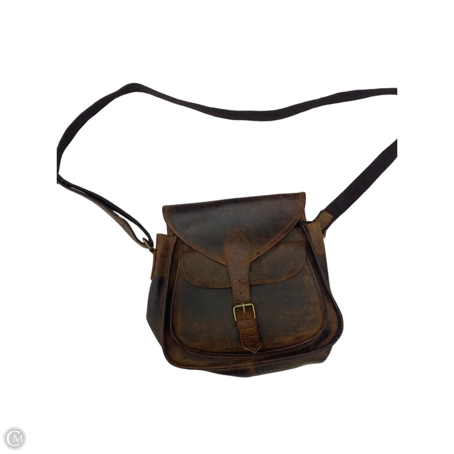 Crossbody Leather By Cmc, Size: Medium