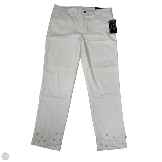 Jeans Straight By Attyre In White, Size: 14