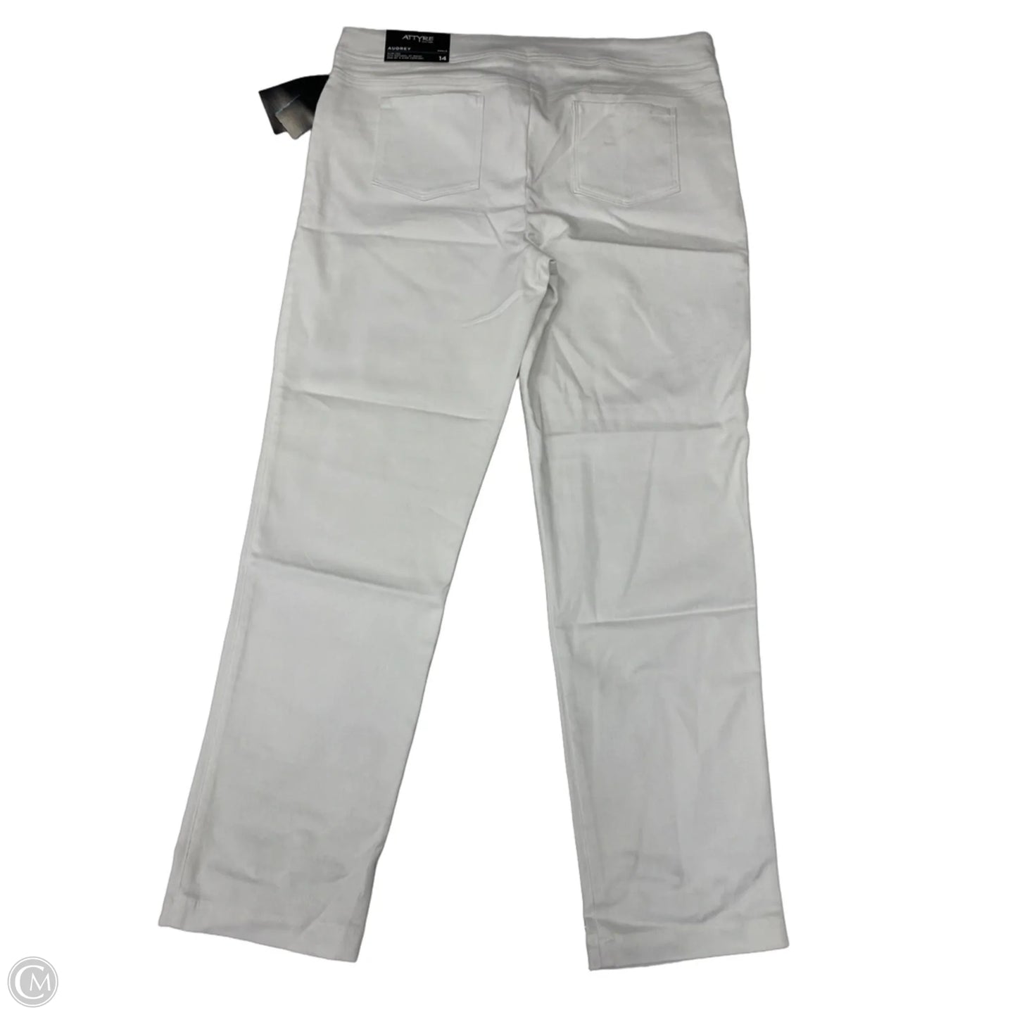Jeans Straight By Attyre In White, Size: 14