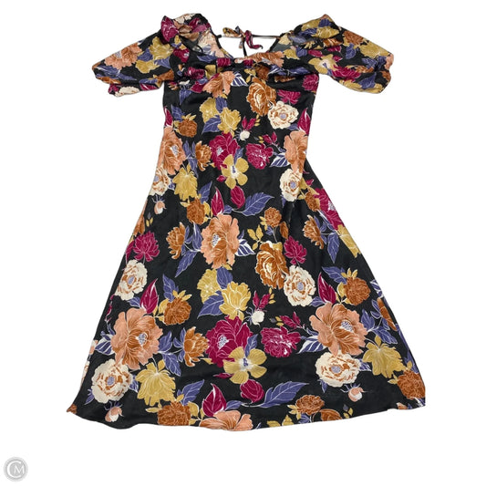 Dress Casual Maxi By Clothes Mentor In Floral Print, Size: L