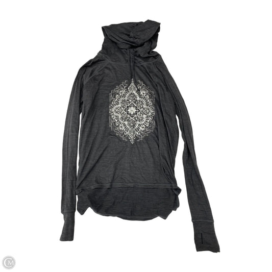 Athletic Top Long Sleeve Hoodie By Gaiam In Grey, Size: M