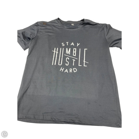 Top Short Sleeve Basic By Clothes Mentor In Grey, Size: M
