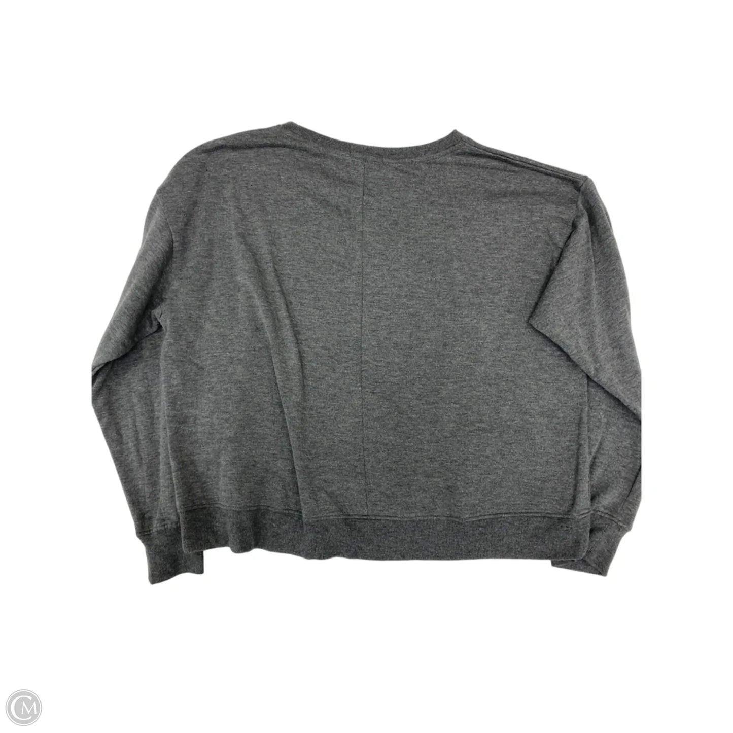 Sweatshirt Crewneck By Clothes Mentor In Grey, Size: L