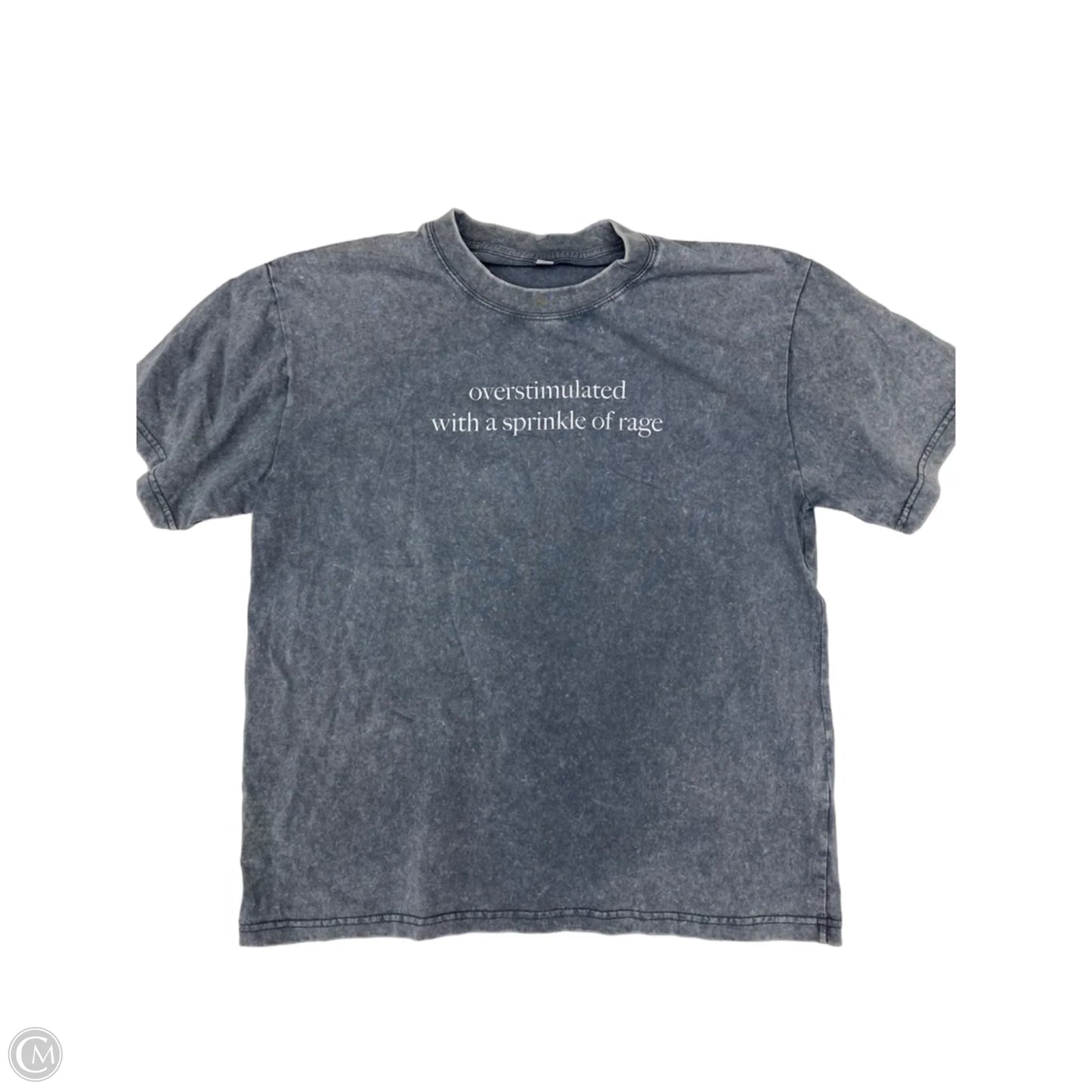 Top Short Sleeve Basic By Clothes Mentor In Grey, Size: S